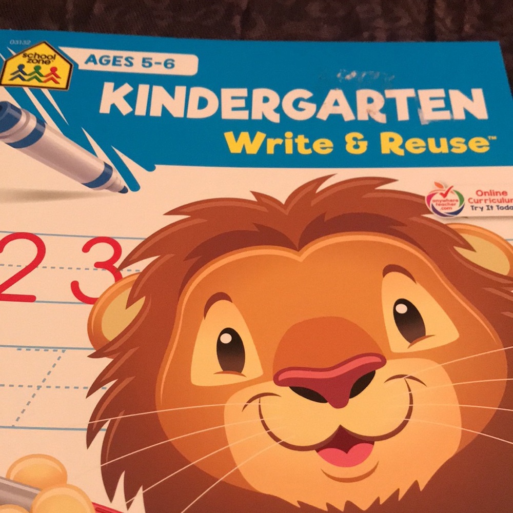 School Zone - Kindergarten Write & Reuse Workbook - Early Math, and More - Picture 2 of 12
